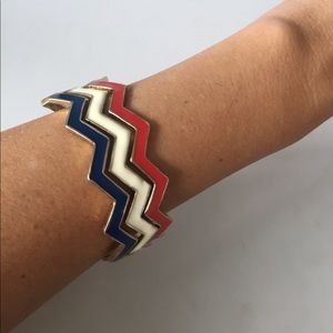 Set of 3 enamel Red White & Blue bangles 🇺🇸